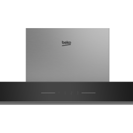 BEKO BHCB93640B 90cm Built-in Hood with Touch Control, Inox Chimney