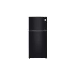 LG GN-C702SGGU 506L Top Freezer Double Door Fridge, Black Glass
