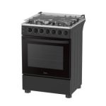 Midea 60*60- 3Gas + 1 Electric Standing Cooker With Electric Oven (60E3G1H4F-BK)-Black