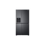 Net 635(L) Side-by-Side with UVnano® Water Dispenser in Matte Black Finish Fridge