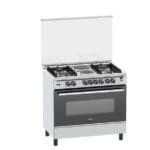 Haier 4 Gas Burner + 2 Electric Plates 90x60 Cooker with Electric Long Oven - HCR6042EDS In Kenya