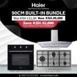Haier 90cm Complete Built-in Bundle: 90cm Hood + 90cm 5 burner built-in Hob + 59L built-in oven - Haier