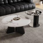 Aria Marble Nesting Coffee Table Duo