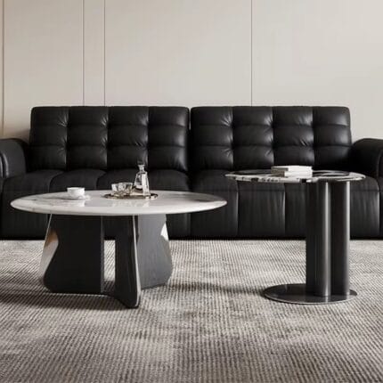 Aria Marble Nesting Coffee Table Duo
