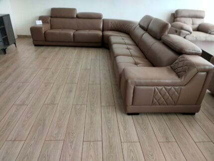 Leather 6-Seater L-shape