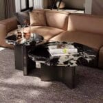 Monarch Nero Marble Nesting Coffee Table Set