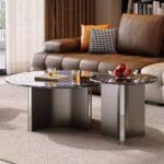 Monarch Nero Marble Nesting Coffee Table Set