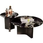 Monarch Nero Marble Nesting Coffee Table Set